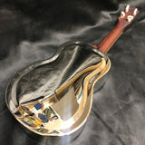 Recording King RU-998 Metal Body Concert Resonator Ukulele