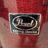 Pearl Export Tom 14x12" Burgundy Red Wine Stain