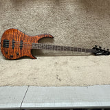 Peavey BXP Millennium 4 Quilt Amber Top w/ Bartolini Pickups 2003