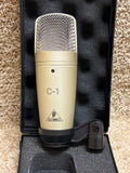 Behringer C-1 Large Diaphragm Condenser Microphone W/Clip & Case