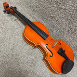 Unlabeled 3/4 Violin Flame Maple w/ Case & Bow A
