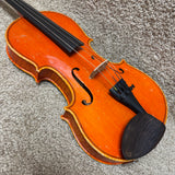 Unlabeled 3/4 Violin Flame Maple w/ Case & Bow A