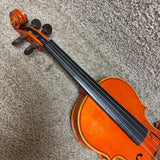 Unlabeled 3/4 Violin Flame Maple w/ Case & Bow A