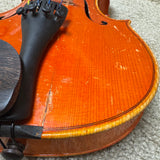 Unlabeled 3/4 Violin Flame Maple w/ Case & Bow A