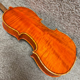 Unlabeled 3/4 Violin Flame Maple w/ Case & Bow A