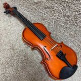 Unlabeled 1/8 Violin Flame Maple w/ Case & Bow