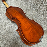 Unlabeled 1/8 Violin Flame Maple w/ Case & Bow