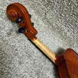 Unlabeled 1/8 Violin Flame Maple w/ Case & Bow