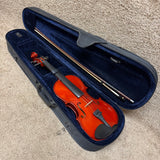 Violin Unlabeled 4/4 w/Case & Bow D