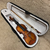 Unlabeled Violin w/ Case & Bow 4/4 E