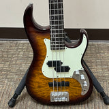 Samick Greg Bennett PJ Bass Quilt Top MIK Sunburst