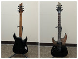 Schecter C-1 Standard Black Fade Burst Burl Left-Handed