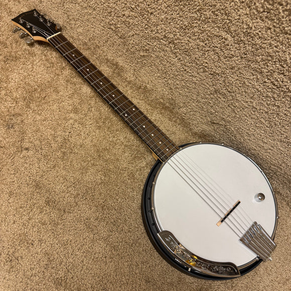 Gold Tone AC-6+ Electric Composite Resonator 6-String Banjo Banjitar W/ Bag