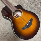Yamaha APXT2EW-TBS 3/4 Thinline Acoustic Electric Guitar Tobacco Brown Sunburst w/ Gig Bag