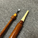Wooden Practice Bagpipe Chanter with Reed