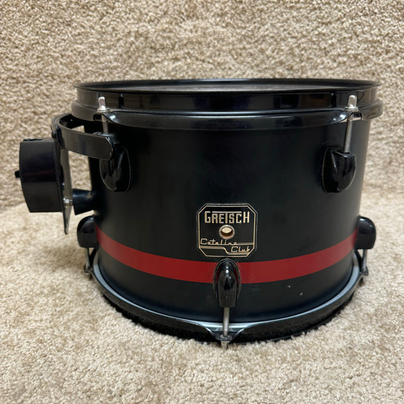 Gretsch Catalina Club Tom 12x8 Black w/ Red Stripe