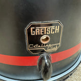 Gretsch Catalina Club Tom 12x8 Black w/ Red Stripe