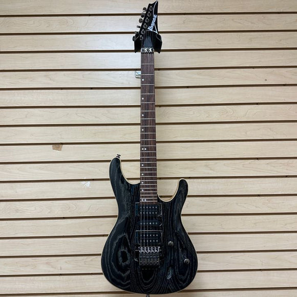 Ibanez S570AH-SWK Electric Guitar Silver Wave Black
