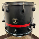 Gretsch Catalina Club Floor Tom 14x12 Black w/ Red Stripe