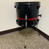 Gretsch Catalina Club Floor Tom 14x12 Black w/ Red Stripe