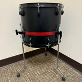 Gretsch Catalina Club Floor Tom 14x12 Black w/ Red Stripe