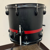 Gretsch Catalina Club Floor Tom 14x12 Black w/ Red Stripe