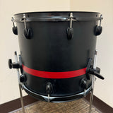 Gretsch Catalina Club Floor Tom 14x12 Black w/ Red Stripe