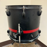 Gretsch Catalina Club Floor Tom 14x12 Black w/ Red Stripe