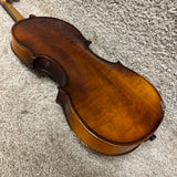 Unlabeled 4/4 Size Violin w/ Case & Bow F