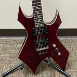 B.C. Rich Warlock Revenge Flame Maple Top Transparent Red