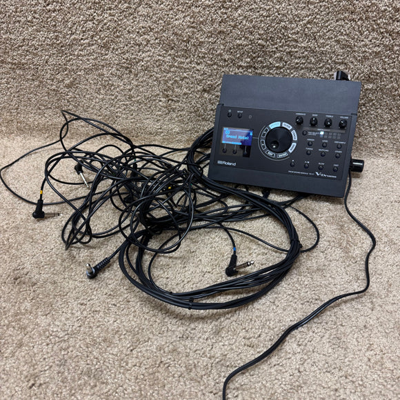 Roland TD17 V-Drums VAD307 Electronic Drum Sound Module W/ Wiring Harness & Mount