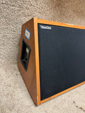 (A) SoundTech CX1 Wood Panel Wedge Monitor Speaker