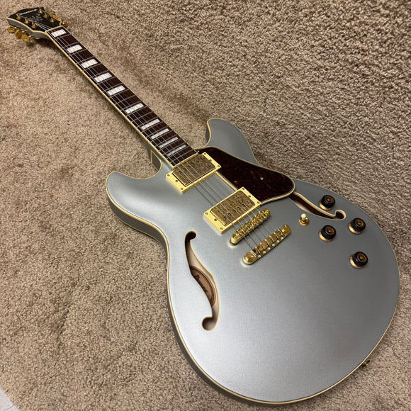 Ibanez Artcore AS73G-MSF Semi-Hollow Moonstone Silver Flat