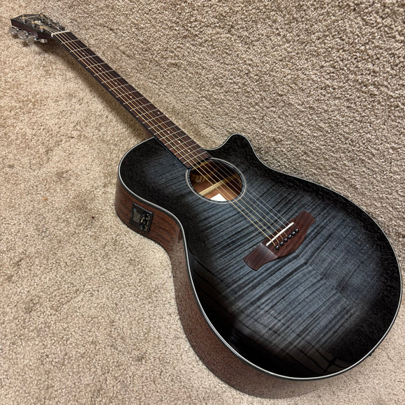 Ibanez AEG70-TCH Acoustic Electric Guitar Trans Charcoal Burst