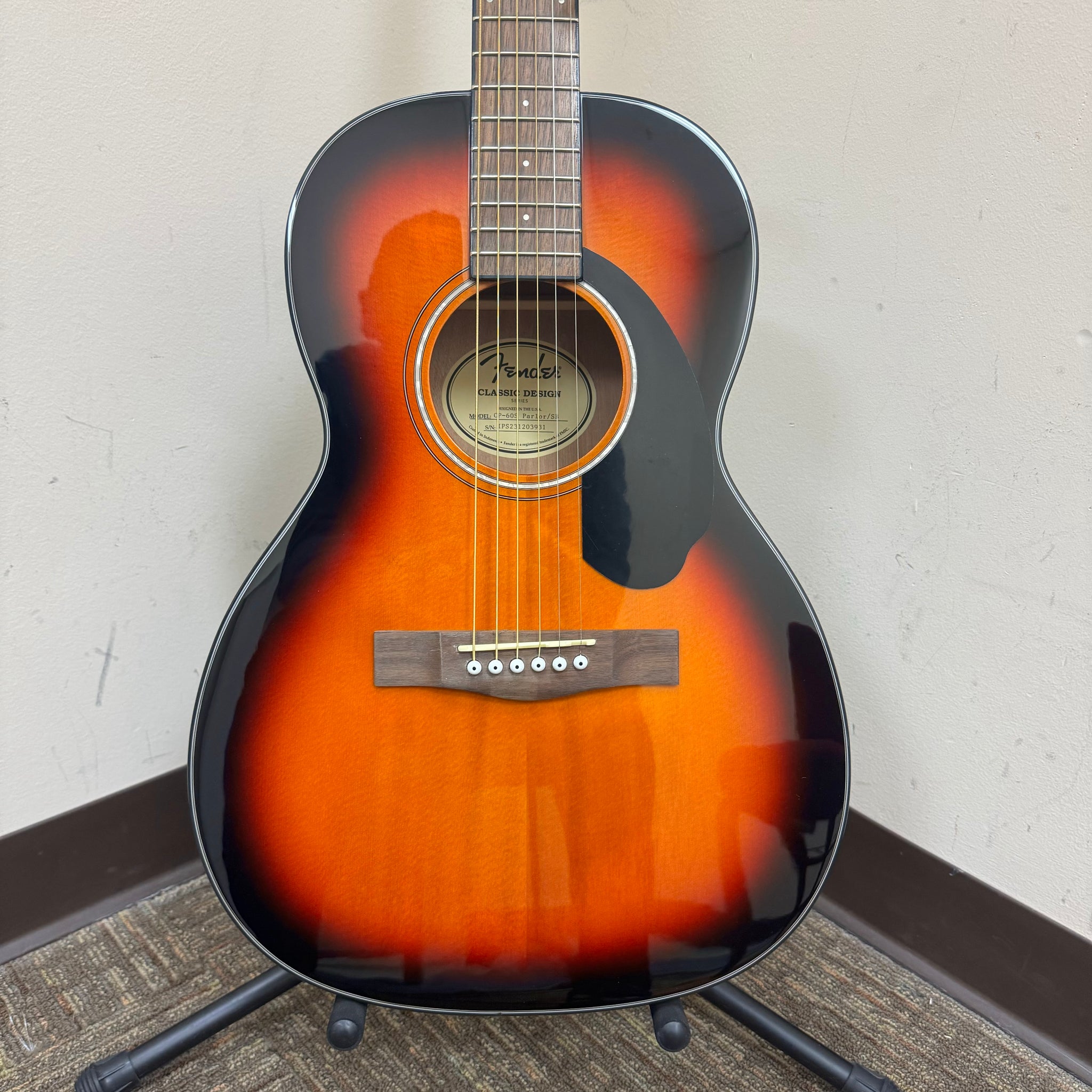 Fender CP-60S Parlor, Sunburst | For Sale | Replay Guitar