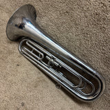 Getzen Deluxe Baritone Bugle Silver 1 Piston Valve No Case