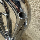 Getzen Deluxe Baritone Bugle Silver 1 Piston Valve No Case