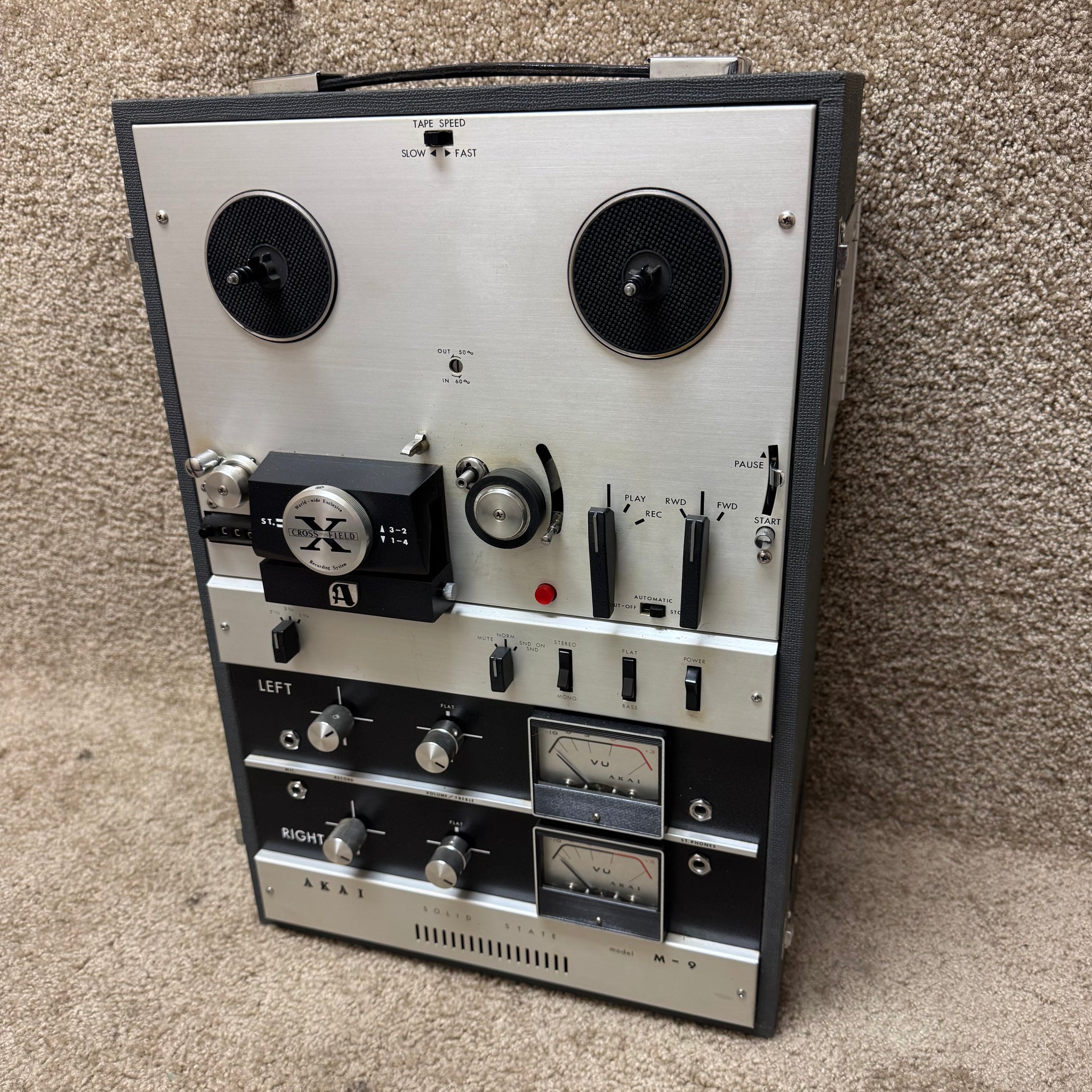 akai fly rod reel Akai M-9 Stereo Reel-to-Reel 1/4 inch Tape Recorder Machine – Mountain Music
