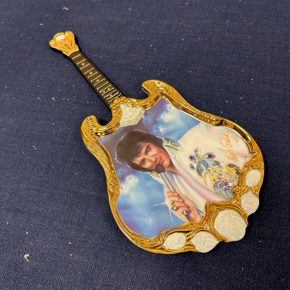 Elvis Presley Guitar Shaped Plate Vegas