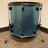 Crush Alpha Floor Tom Blue Sparkle 16x15