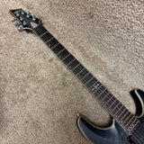 Schecter C-1 Platinum Rosewood Fingerboard MIK EMGs See Through Black Satin Stain