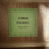 Yamaha FSX800C Acoustic Electric Guitar Ruby Red
