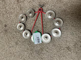 Vintage LP Hi Hat Tambourine Metal Red