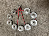 Vintage LP Hi Hat Tambourine Metal Red