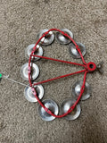 Vintage LP Hi Hat Tambourine Metal Red