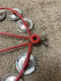 Vintage LP Hi Hat Tambourine Metal Red
