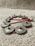 Vintage LP Hi Hat Tambourine Metal Red