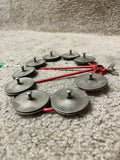 Vintage LP Hi Hat Tambourine Metal Red