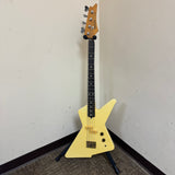 Ibanez X Series Destroyer Bass 1985 Ivory Refin w/ OHSC