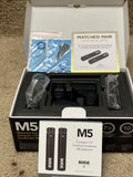 Rode M5 Small Diaphragm Cardioid Condenser Microphone Matched Stereo Pair